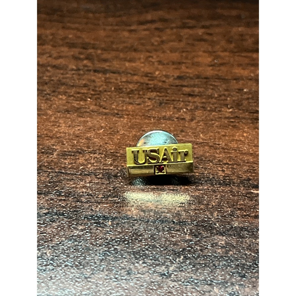 U.S. Airlines 5 Year Service 1/10 10k Gold CTO Lapel Hat Pin